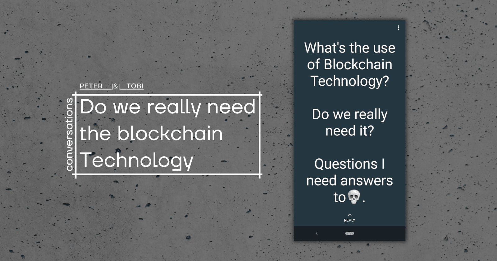 Do we really need the blockchain (picture says it)